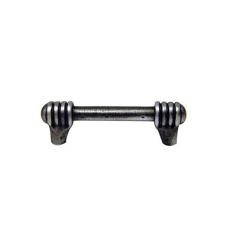 RK International 3" Centers Distressed Rod with Swirl Ends Pull in Distressed Nickel