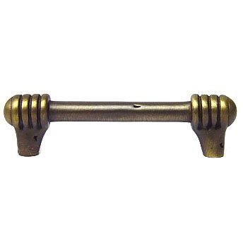 RK International 3 1/2" Centers Distressed Rod with Swirl Ends Pull in Antique English