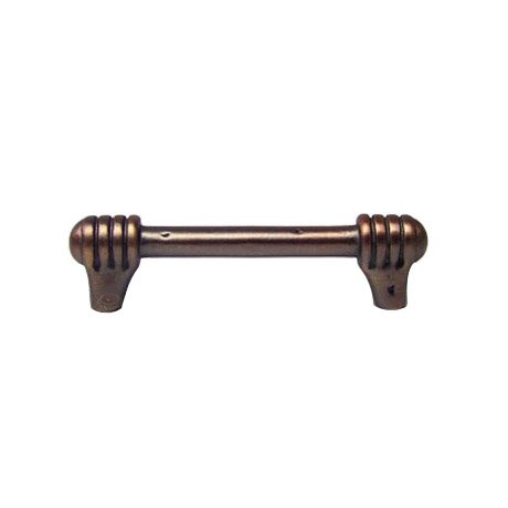 RK International 3 1/2" Centers Distressed Rod with Swirl Ends Pull in Distressed Copper
