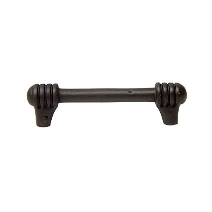 RK International 3 1/2" Centers Distressed Rod with Swirl Ends Pull in Oil Rubbed Bronze
