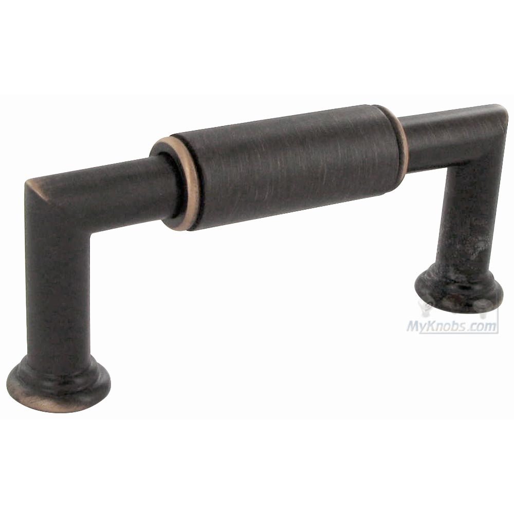 RK International 3" Centers Cylinder Middle Pull in Valencia Bronze