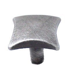 RK International Plain Knob with Four Curves in Distressed Nickel