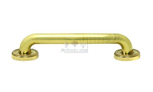 RK International 18" Grab Bar in Polished Brass