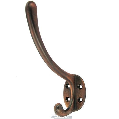 RK International Oval Base Hat and Coat Hook in Distressed Copper