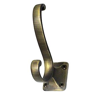 RK International Plain Hat and Coat Hook in Antique English