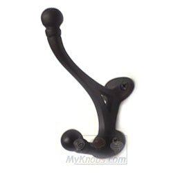 RK International Double Base Hat and Coat Hook in Oil Rubbed Bronze