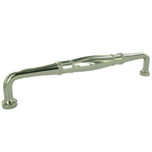 RK International 12" Centers Barrel Middle Appliance Pull In Polished Nickel