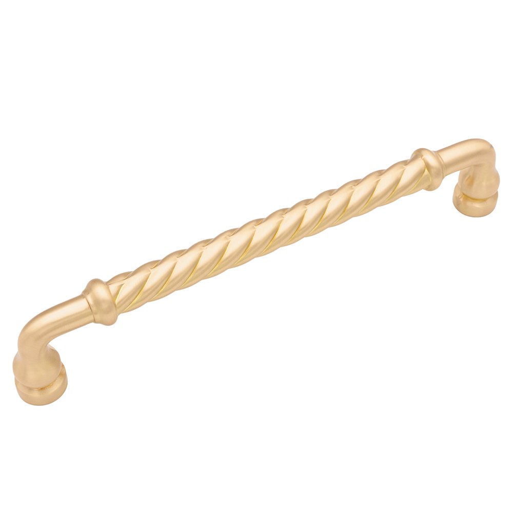 RK International 12" (305mm) Centers Twisted Appliance Pull in Satin Brass