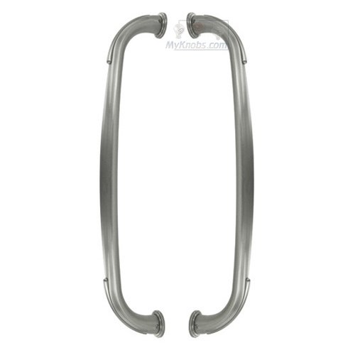 RK International 12" Centers Back to Back Pull in Satin Nickel