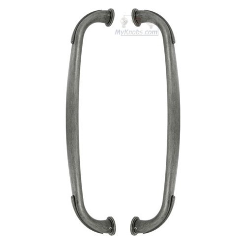 RK International 12" Centers Back to Back Pull in Weathered Nickel