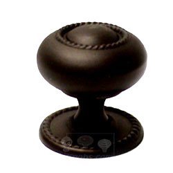 RK International 1 1/2" Rope Knob with Backplate in Oil Rubbed Bronze
