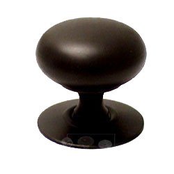 RK International 1 1/4" Plain Hollow Knob with Backplate in Oil Rubbed Bronze