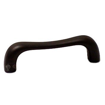 RK International 3" Center Contemporary Bent Middle Pull in Oil Rubbed Bronze