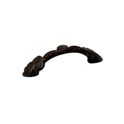 RK International 3" Center Two Leaf Pull in Oil Rubbed Bronze