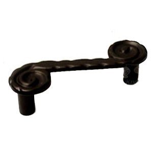 RK International 3" Center Waves at End Pull in Oil Rubbed Bronze