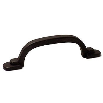 RK International 3" Center Two Step Foot Rectangular Pull in Oil Rubbed Bronze