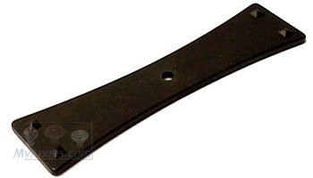 RK International Bent Rectangle Single Hole Backplate in Oil Rubbed Bronze