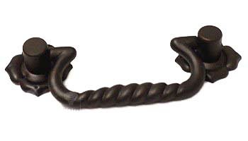 RK International 3" Center Rope Bail Pull with Clover Ends in Oil Rubbed Bronze