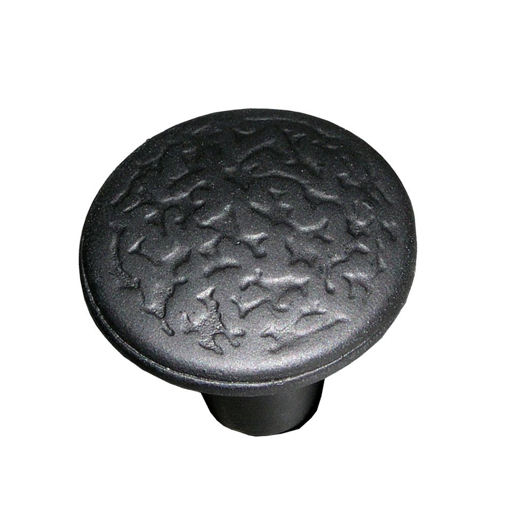 Acorn MFG 1 3/8" Rough Iron Knob in Black