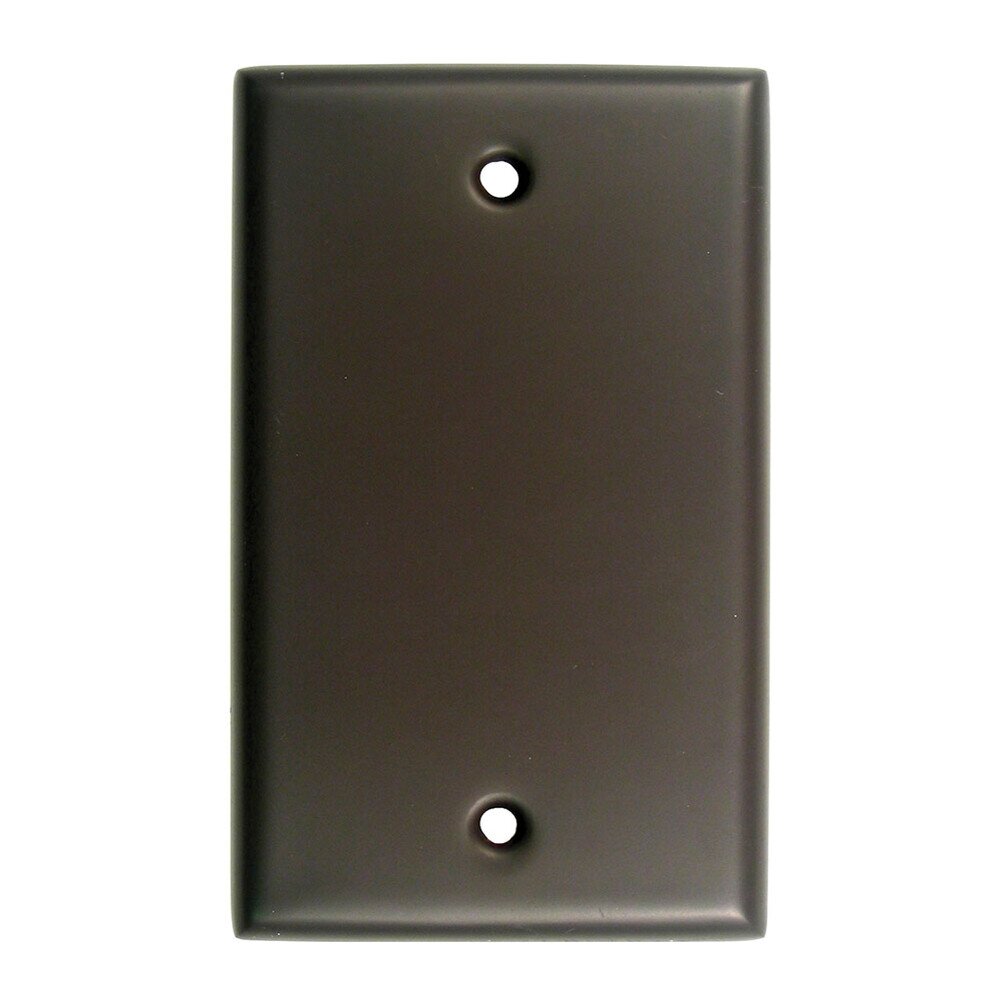 Rusticware Single Blank Switchplate in Oil Rubbed Bronze
