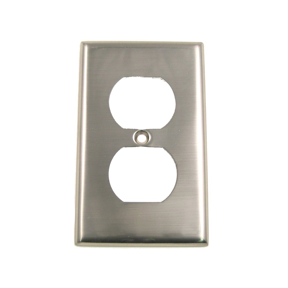 Rusticware Single Duplex Switchplate in Satin Nickel