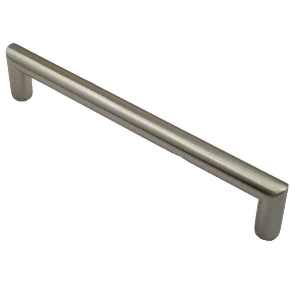 Rusticware 7" Centers Rounded Modern Handle in Satin Nickel