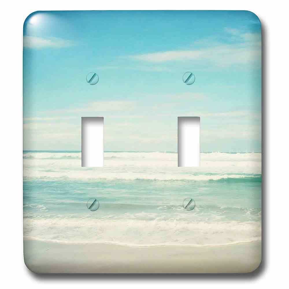 Jazzy Wallplates Double Toggle Switch Plate With Gentle Ocean Waves