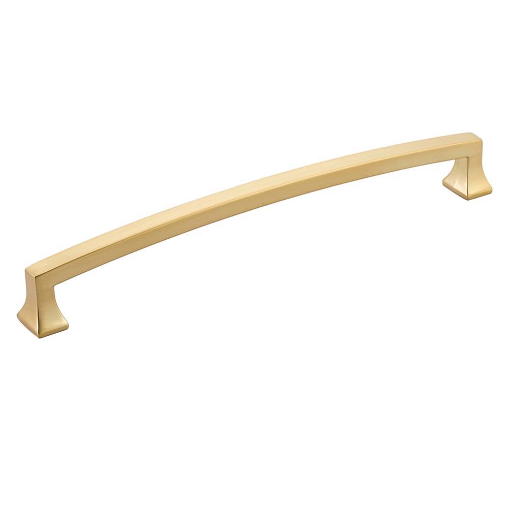 Schaub and Company 8" Centers Arched Pull in Signature Satin Brass
