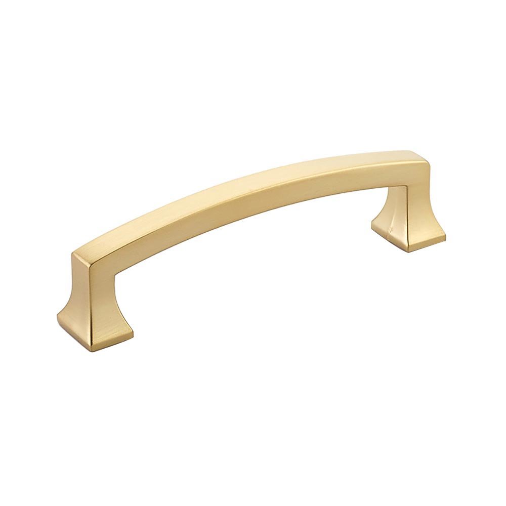 Schaub and Company 4" Centers Arched Pull in Signature Satin Brass