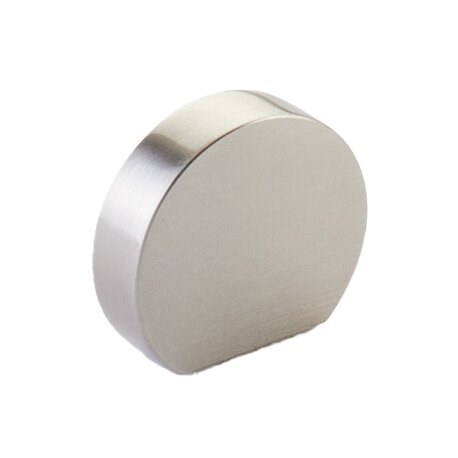 Schaub and Company 1" Modern Oval Knob in Brushed Nickel