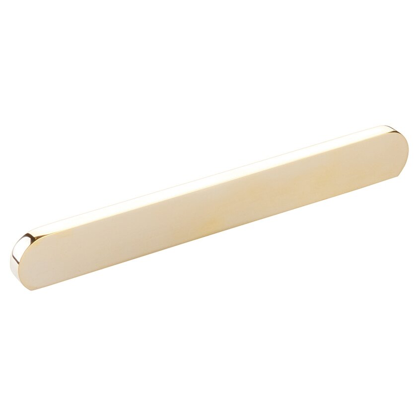 Schaub and Company 8" Centers Modern Oval Pull in Unlacquered Brass