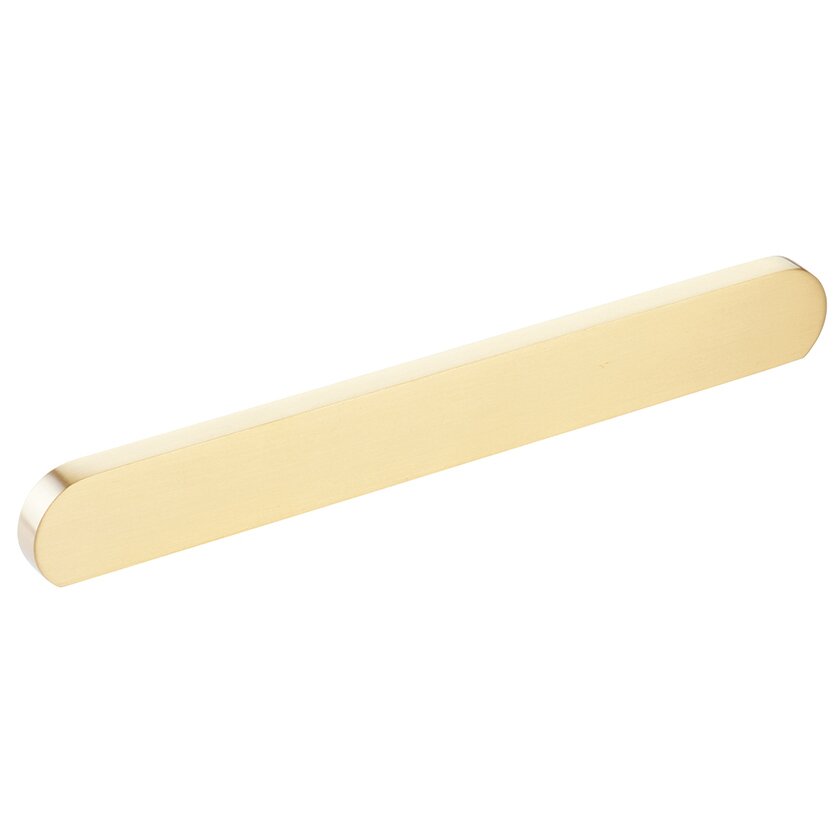 Schaub and Company 8" Centers Modern Oval Pull in Satin Brass