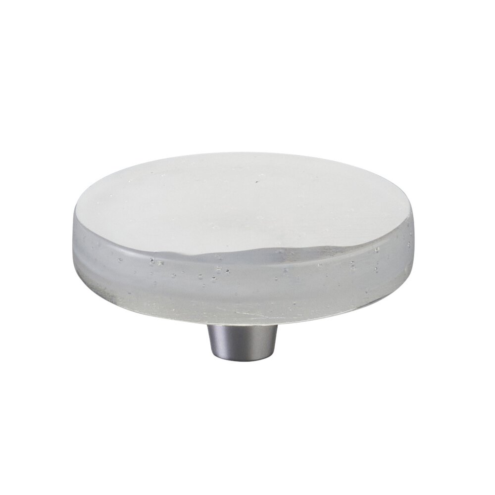 Schaub and Company 2 1/2" Diameter Large Round Knob in Brushed Stainless Steel