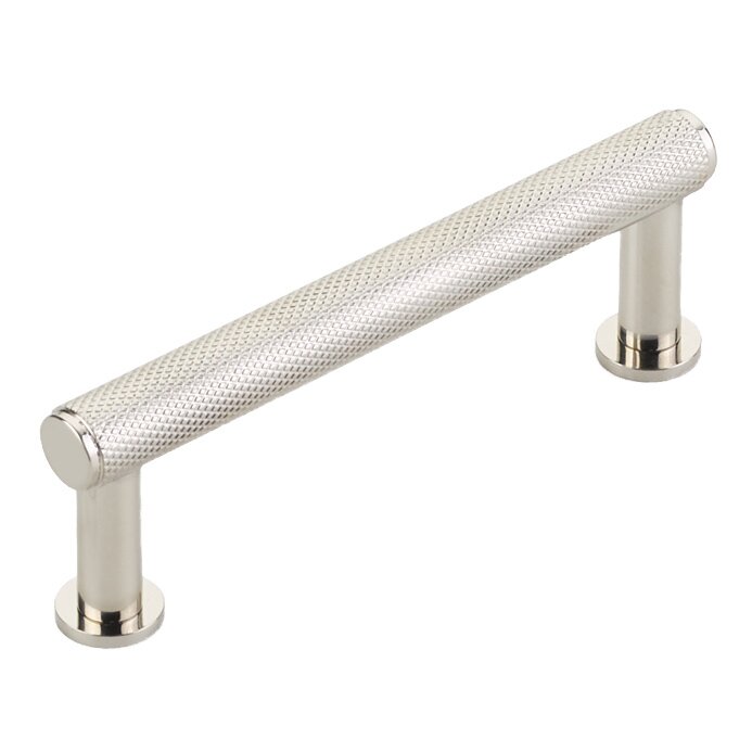 Schaub and Company 3 1/2" Centers Knurled Pull in Polished Nickel