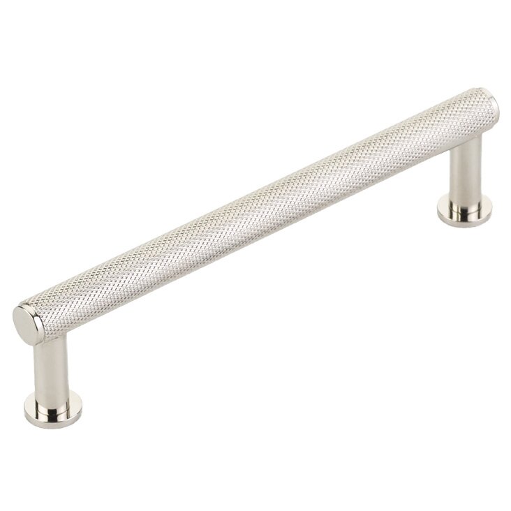Schaub and Company 5" Centers Knurled Pull in Polished Nickel