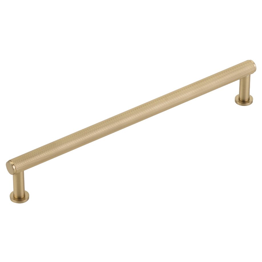 Schaub and Company 8" Centers Knurled Pull in Signature Satin Brass