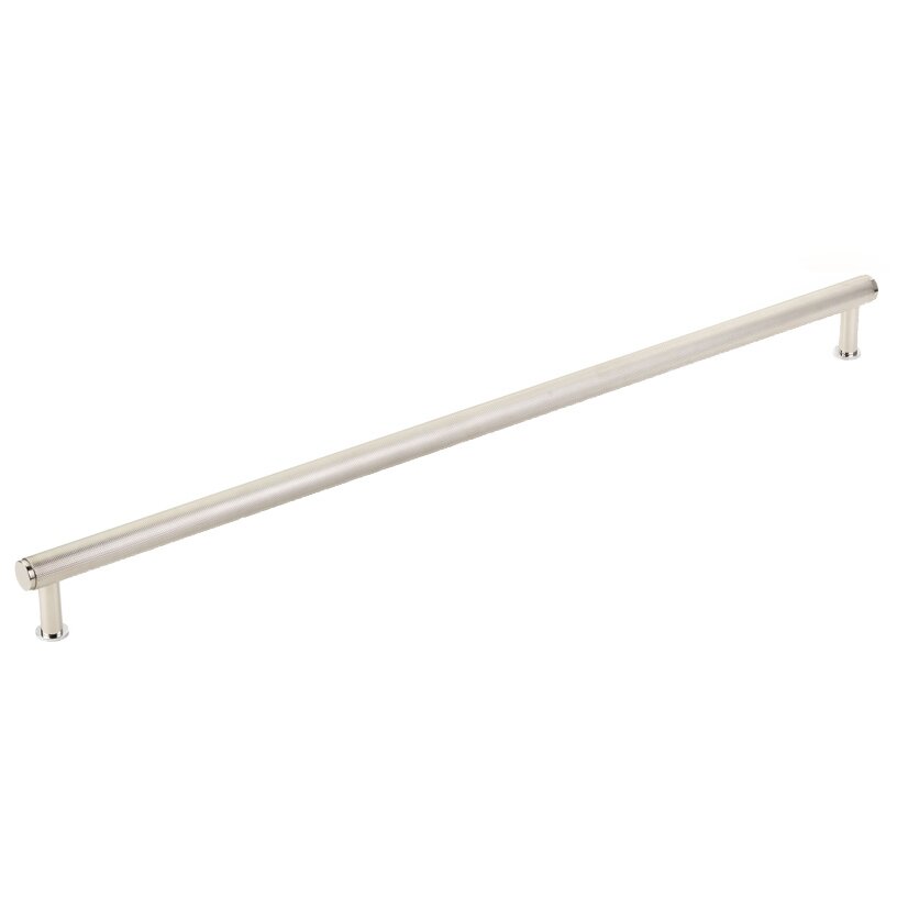 Schaub and Company 24" Centers Knurled Appliance Pull in Polished Nickel