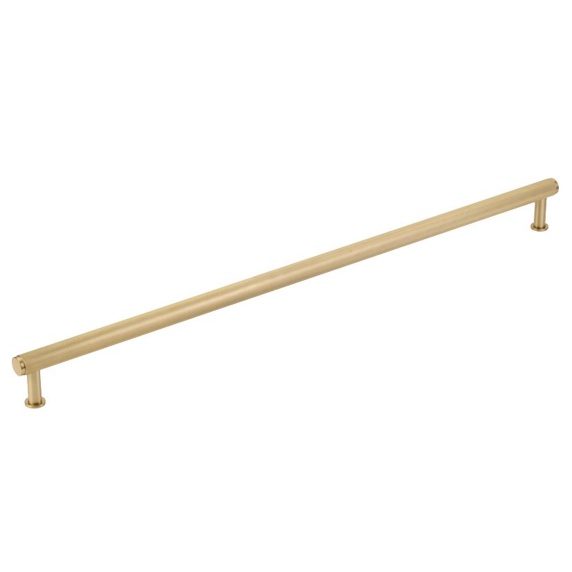 Schaub and Company 24" Centers Knurled Appliance Pull in Signature Satin Brass