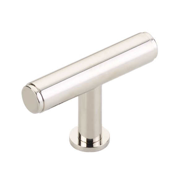 Schaub and Company 2" Long T-Knob in Polished Nickel