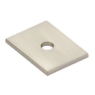 Schaub and Company 1" long Knob backplate in Brushed Nickel