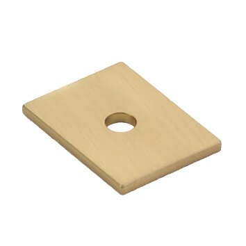 Schaub and Company 1" long Knob backplate in Signature Satin Brass