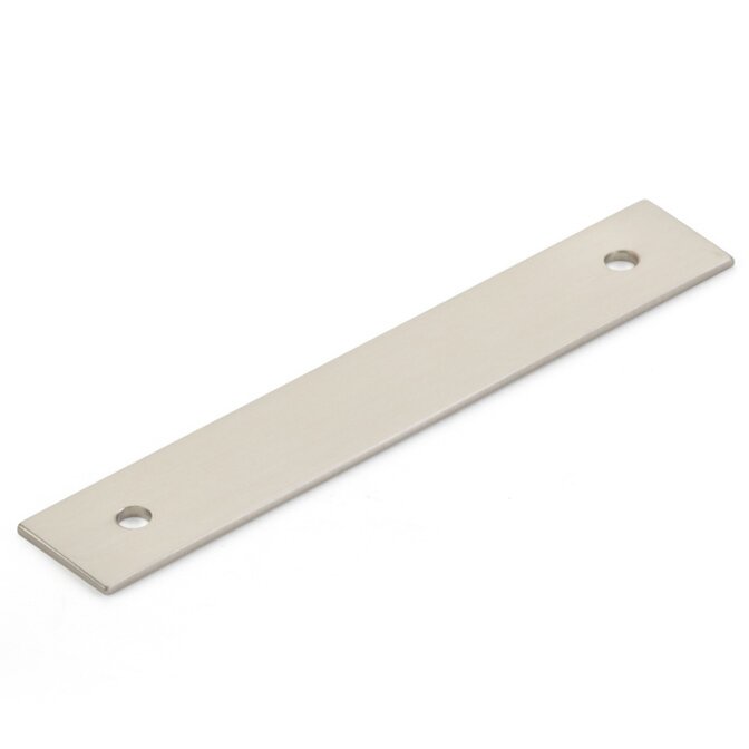 Schaub and Company 3 1/2" Centers Pull Backplate in Brushed Nickel