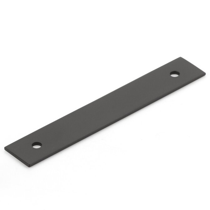 Schaub and Company 3 1/2" Centers Pull Backplate in Matte Black