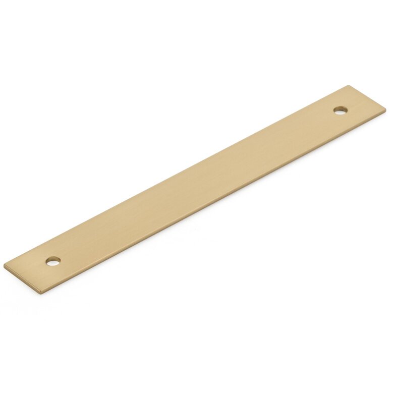 Schaub and Company 5" Centers Pull Backplate in Signature Satin Brass