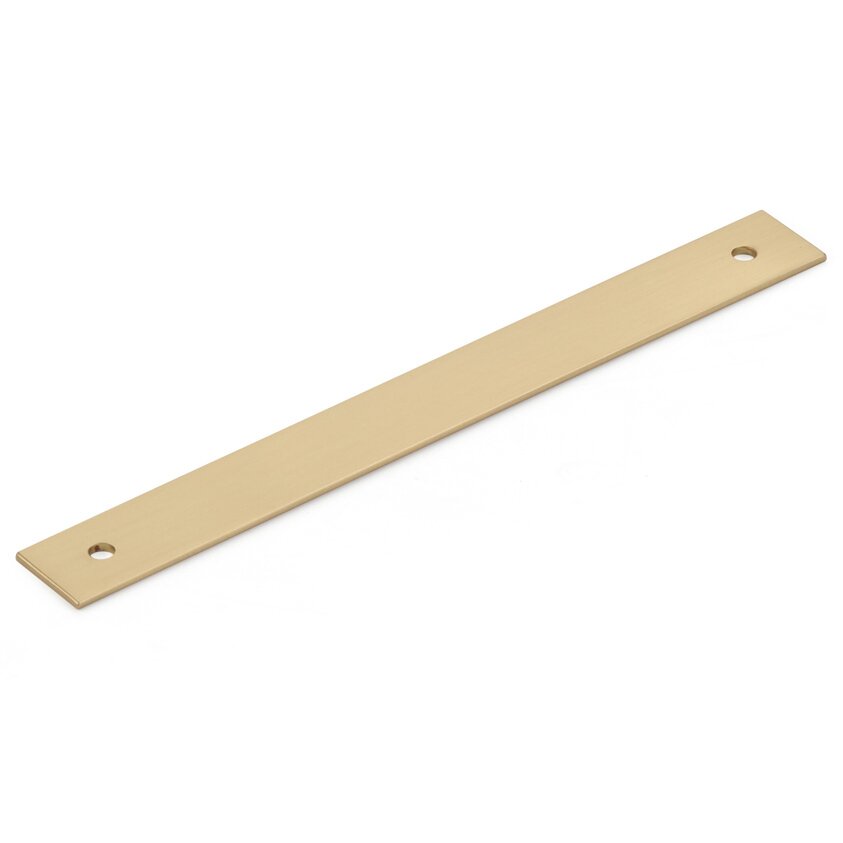 Schaub and Company 6" Centers Pull Backplate in Signature Satin Brass