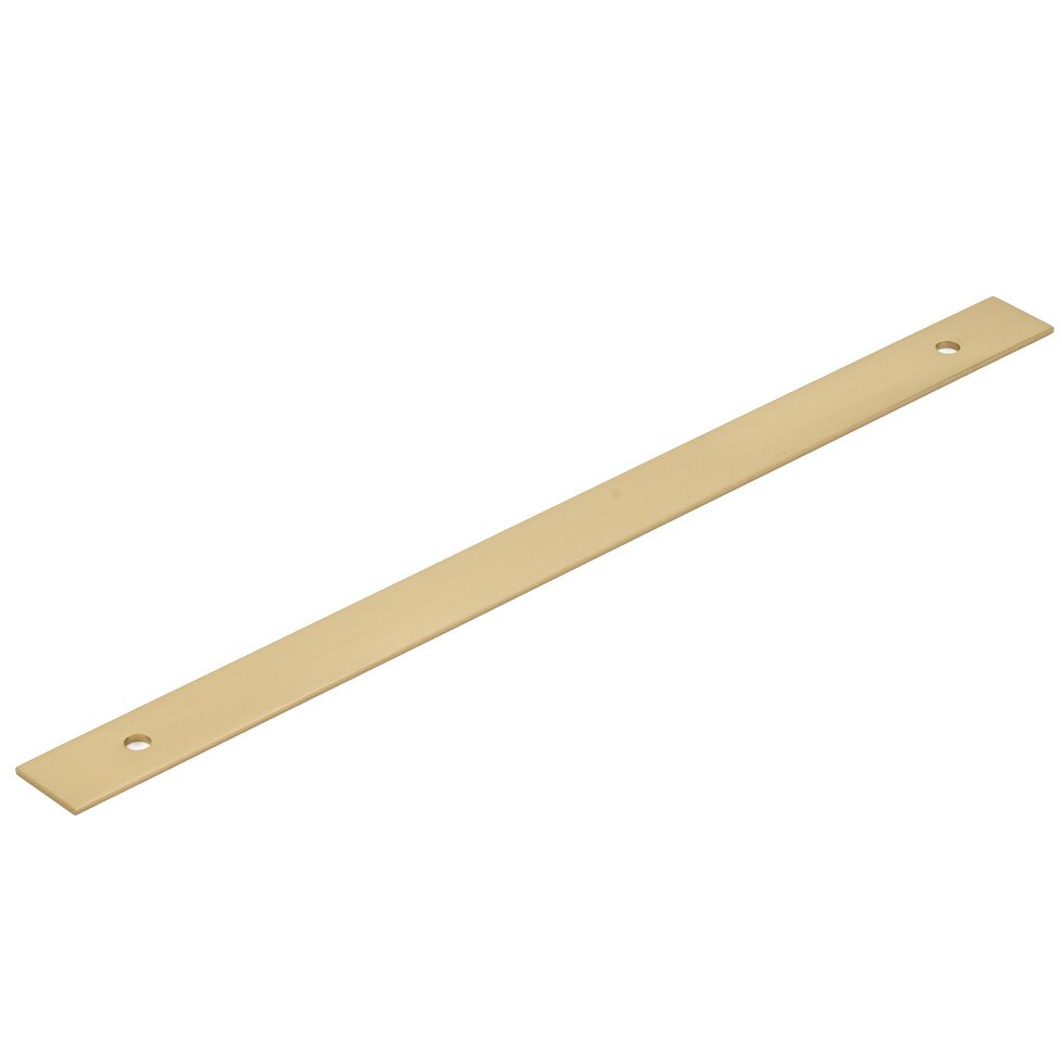 Schaub and Company 12" Centers Appliance Pull Backplate in Signature Satin Brass