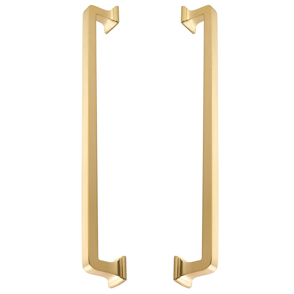 Schaub and Company 15" Centers Back To Back Pull in Signature Satin Brass