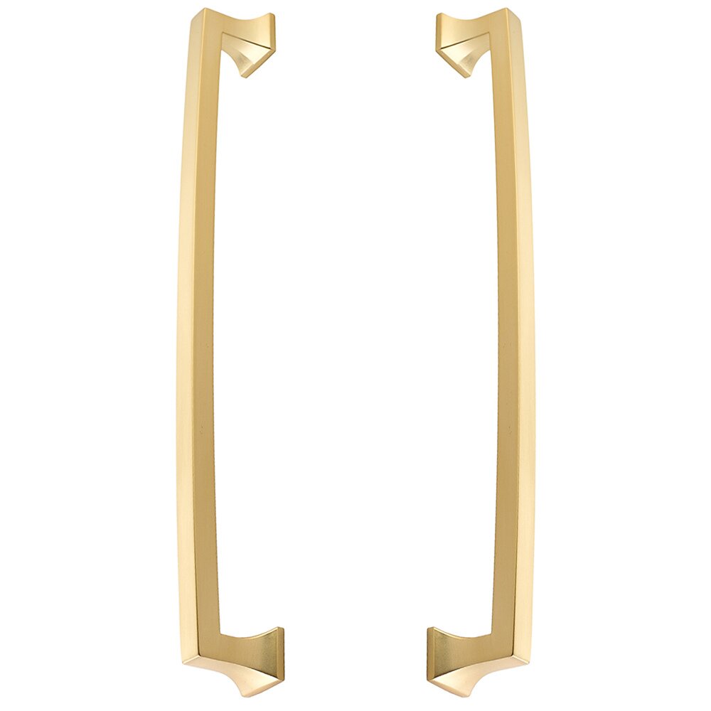 Schaub and Company 15" Centers Back To Back Pull in Signature Satin Brass