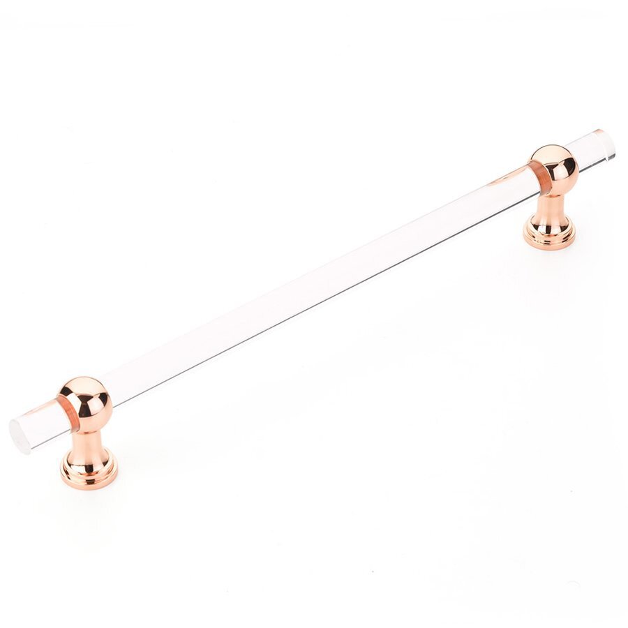 Schaub and Company 12" Centers Concealed Pull in Polished Rose Gold