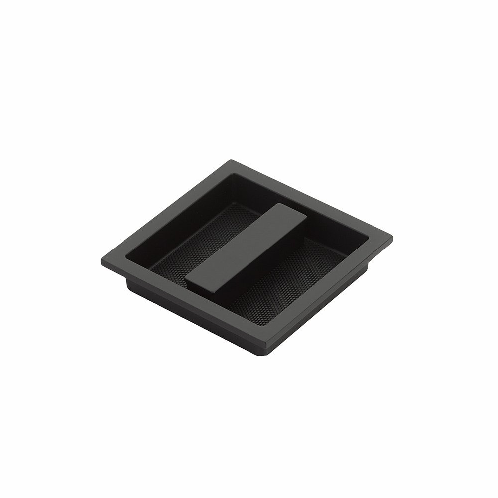 Schaub and Company 3 7/8" Long Recessed Pull in Matte Black
